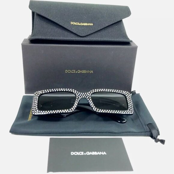 Dolce & Gabbana Sunglasses Studded Women's New - Picture 1 of 8
